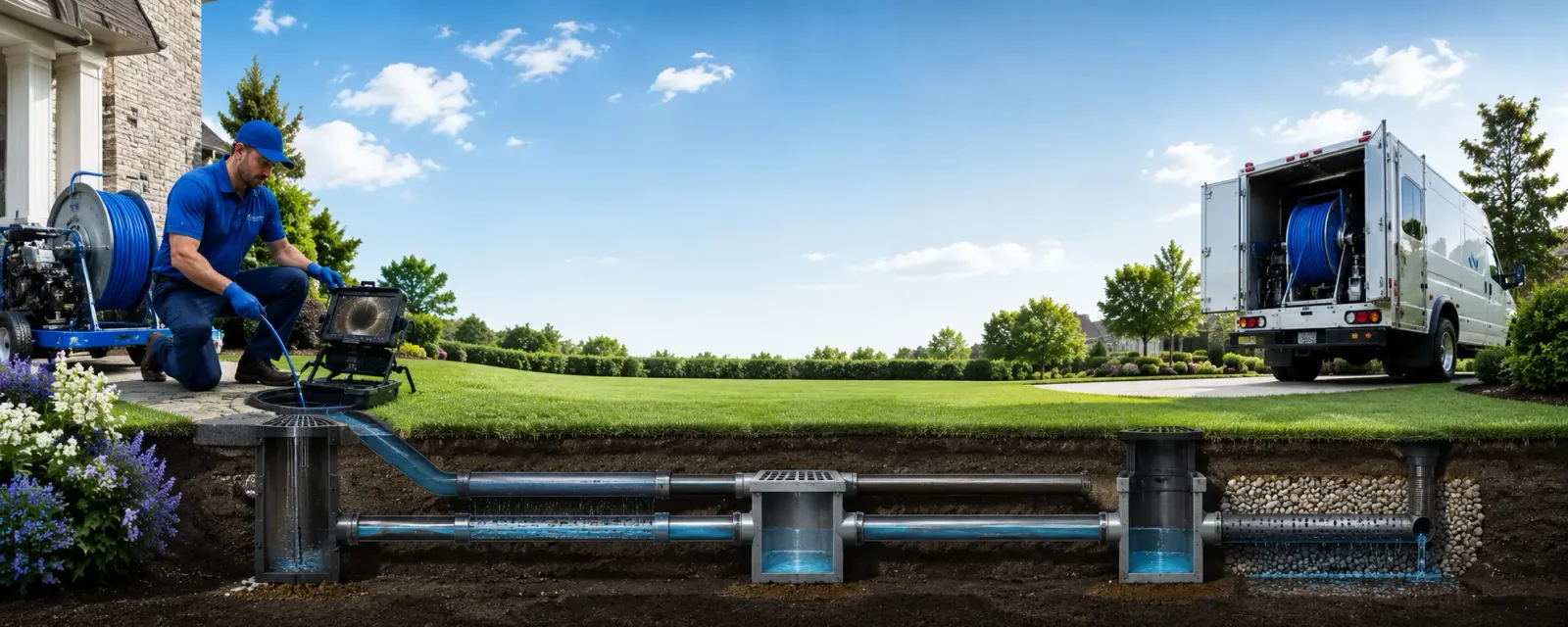Outdoor drain cleaning information for Nodaway, IA